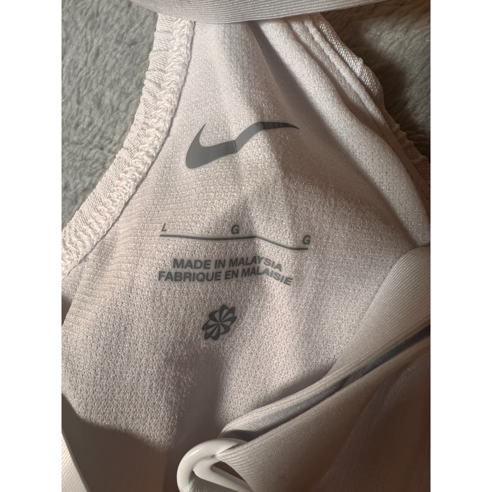 Nike Women'S V-Neck Jacquard One-Piece Swimsuit White Size‎ L MSRP $90 - Picture 13 of 16